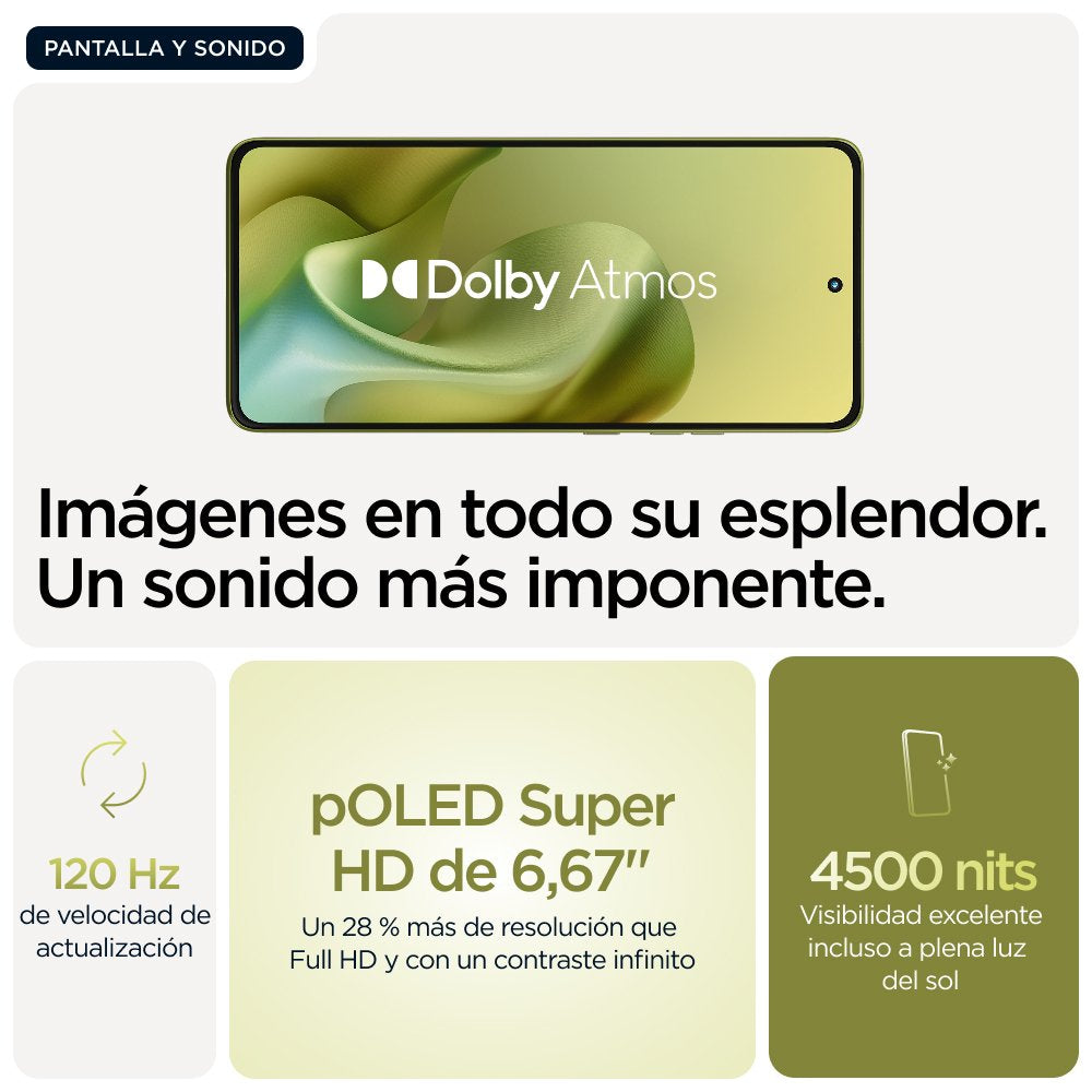 Smartphone Motorola Moto G86 5g 12/256 Gb Pantone Golden Cypress (Verde)