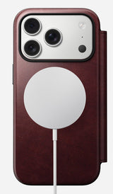 Nomad Modern Leather Folio Iphone 17 Pro Burgundy Horween