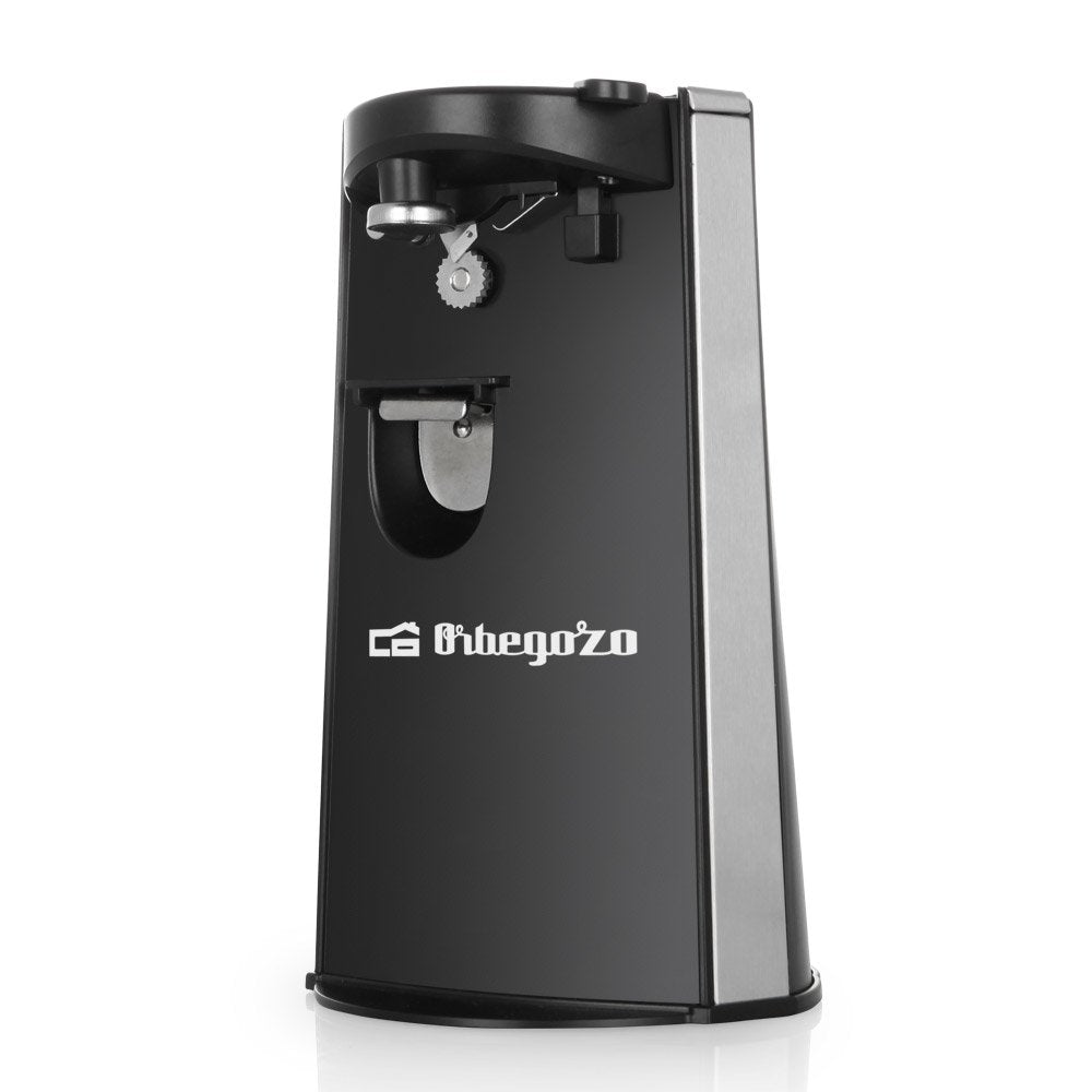 Orbegozo Cu 6500 Abrelatas Electrico 3 En 1 - Practico Y Funcional - Cuchilla De Acero Inoxidable - Potencia 60w -