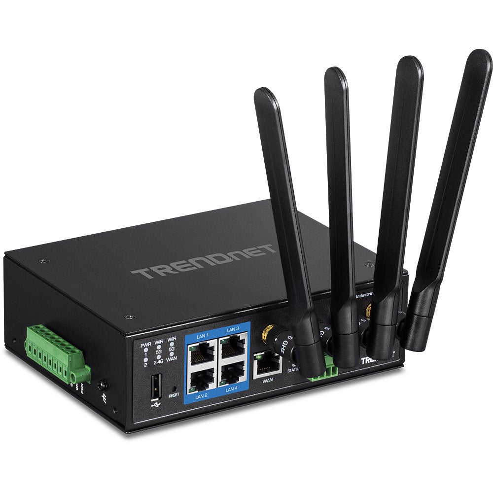 EAN 0710931161625 - Trendnet TI-W100 router inalámbrico Gigabit Ethernet Doble banda (2,4 GHz / 5 GHz) Negro imagen 2