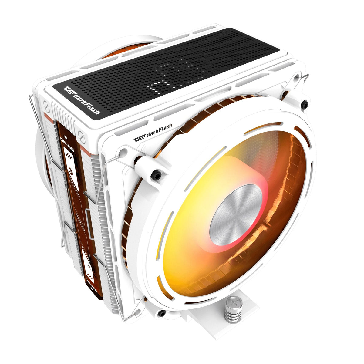 Ventilador Universal Explore E400 Plus A-Rgb Blanco Darkflash Ventilador De 120 Mm / Argb / 230 W Tdp / 1851/1700/1200/115x Y Amd Am5/Am4