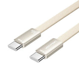Vention Flat Usb 2.0 Usb-C M-M Cabl 3a Cable 1m Gold Aluminum