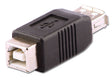 EAN 4002888712286 - Lindy 71228 cambiador de género para cable USB A USB B Negro imagen 1