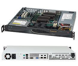 EAN 0672042204465 - Supermicro SuperChassis 512F-350B1 Estante Negro 350 W imagen 1