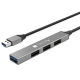 Usb-A 3.2 Hub With 4 Slim  Usb-A Ports In Metal