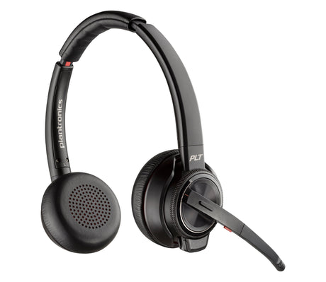 EAN 0196548585526 - HP Poly Savi 8220-M Office Stereo DECT 1880-1900 MHz Headset Oficina/Centro de llamadas Base de carga Neg imagen 1