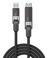 4smarts Usb4 Hdmi Cable Combocord 240w 1,5m
