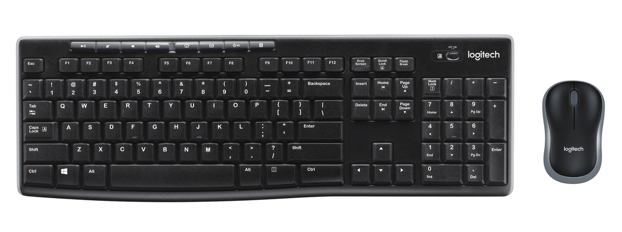EAN 5099206039384 - Logitech Wireless Combo MK270 teclado Ratón incluido Universal RF inalámbrico Eslovaco Negro imagen 1