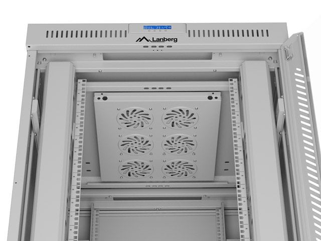 Lanberg Ff01-8042-12sl Armario Rack 42u Rack O Bastidor Independiente Gris Ff01-8042-12sl