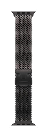 Titan Milanaise Armband, Schwarz, 49mm, Large