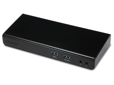 EAN 5055190174340 - 2-Power DOC0101A base para portátil y replicador de puertos Acoplamiento Negro imagen 1