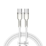 EAN 6953156202375 - Baseus 6953156202375 cable USB USB 2.0 2 m USB C Plata, Blanco imagen 1