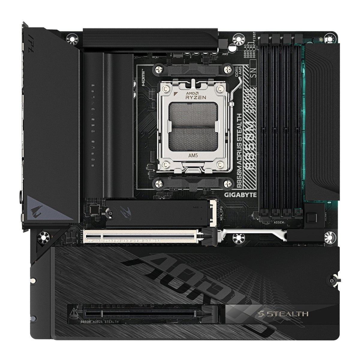 Gigabyte B850m Aorus Stealth Am5 4xddr5 Hdmi Dp 3xm.2