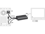 EAN 4043619625970 - DeLOCK 62597 adaptador de cable de vídeo 0,25 m HDMI tipo A (Estándar) VGA (D-Sub) + 3.5mm + USB Type-A N imagen 2
