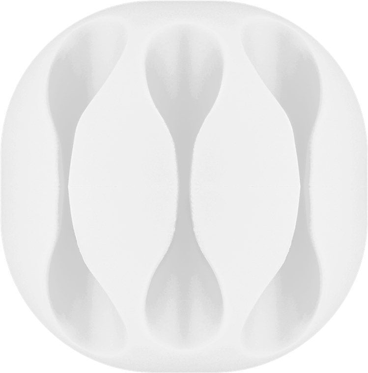 Juego De 4 Piezas Para Organizar Y Sujetar Cables, Extraíble, Gestión De Cables 3 Ranura, Blanco  Blister