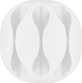 Juego De 4 Piezas Para Organizar Y Sujetar Cables, Extraíble, Gestión De Cables 3 Ranura, Blanco  Blister