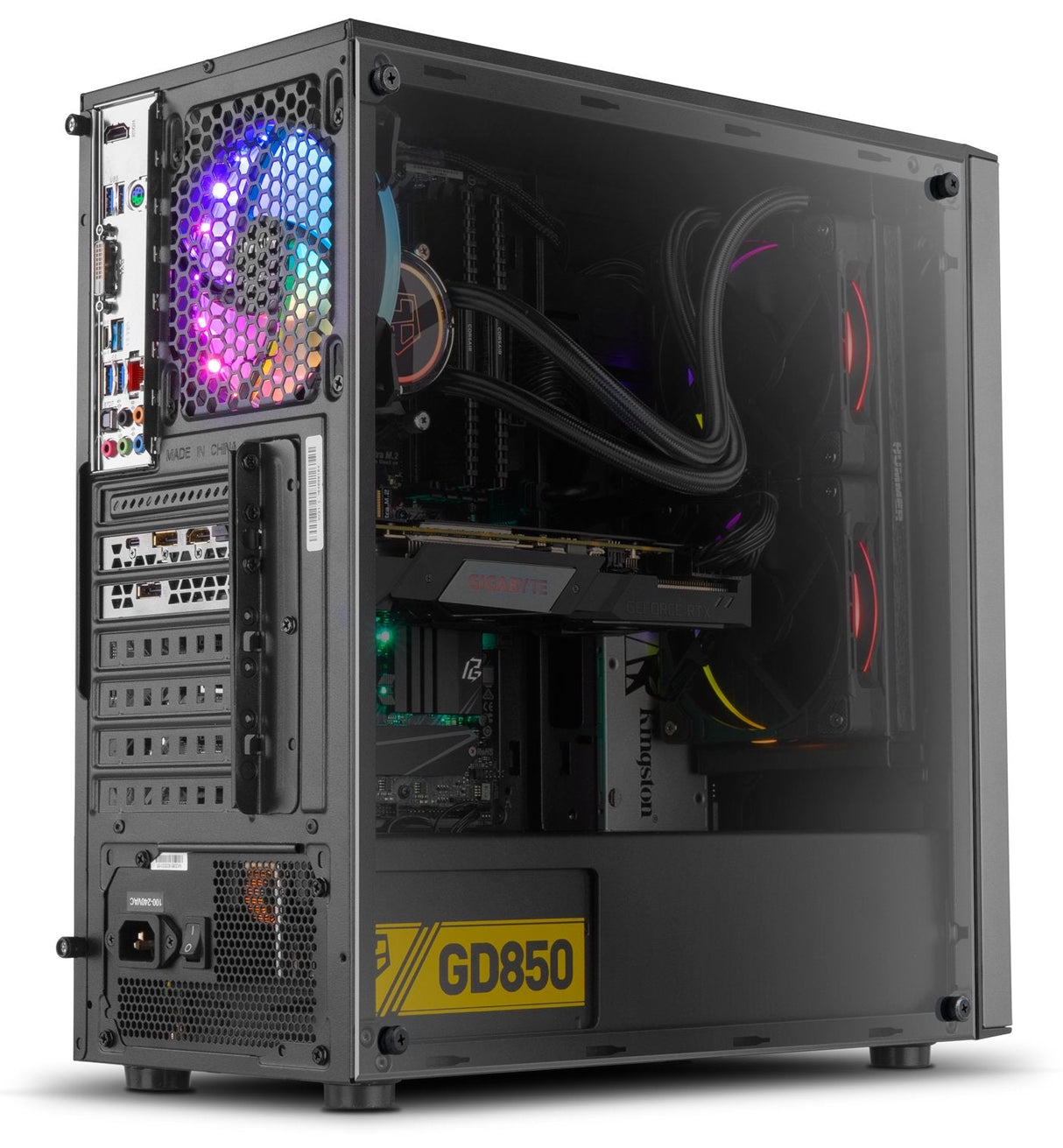 Caja Pc Nox Atx Hummer Infinity Omega 1xusb3.0 2xusb2.0 Negro Rgb