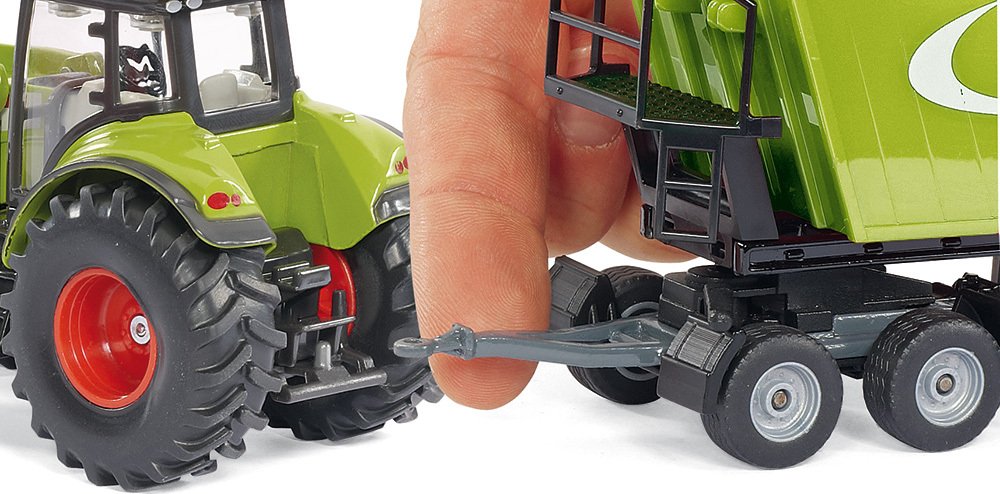 Tractor Granjero Siku Con Cargador Frontal, Muñeca Y Desmontador 10194900002