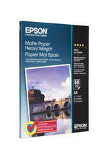 EAN 0010343818484 - Epson Matte Paper Heavy Weight papel para impresora de inyección de tinta A3 (297x420 mm) Mate Blanco imagen 1