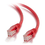 Cable C2g Cat5e Booted Unshielded (Utp) Network Patch  De Interconexión Rj-45 (M) A Rj-45 (M) 1 M Utp Cat 5e Moldeado Sin Enganches Trenzado Rojo
