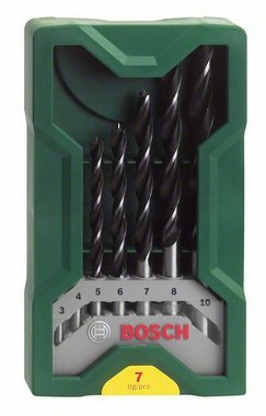 Bosch Mini X-Line Holzbohrer-Satz, 7-Piezas 2607019580