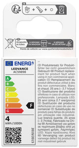 Osram Led Star Flat Flat Frosted 28 Non-Dim 3,5w 827 E27