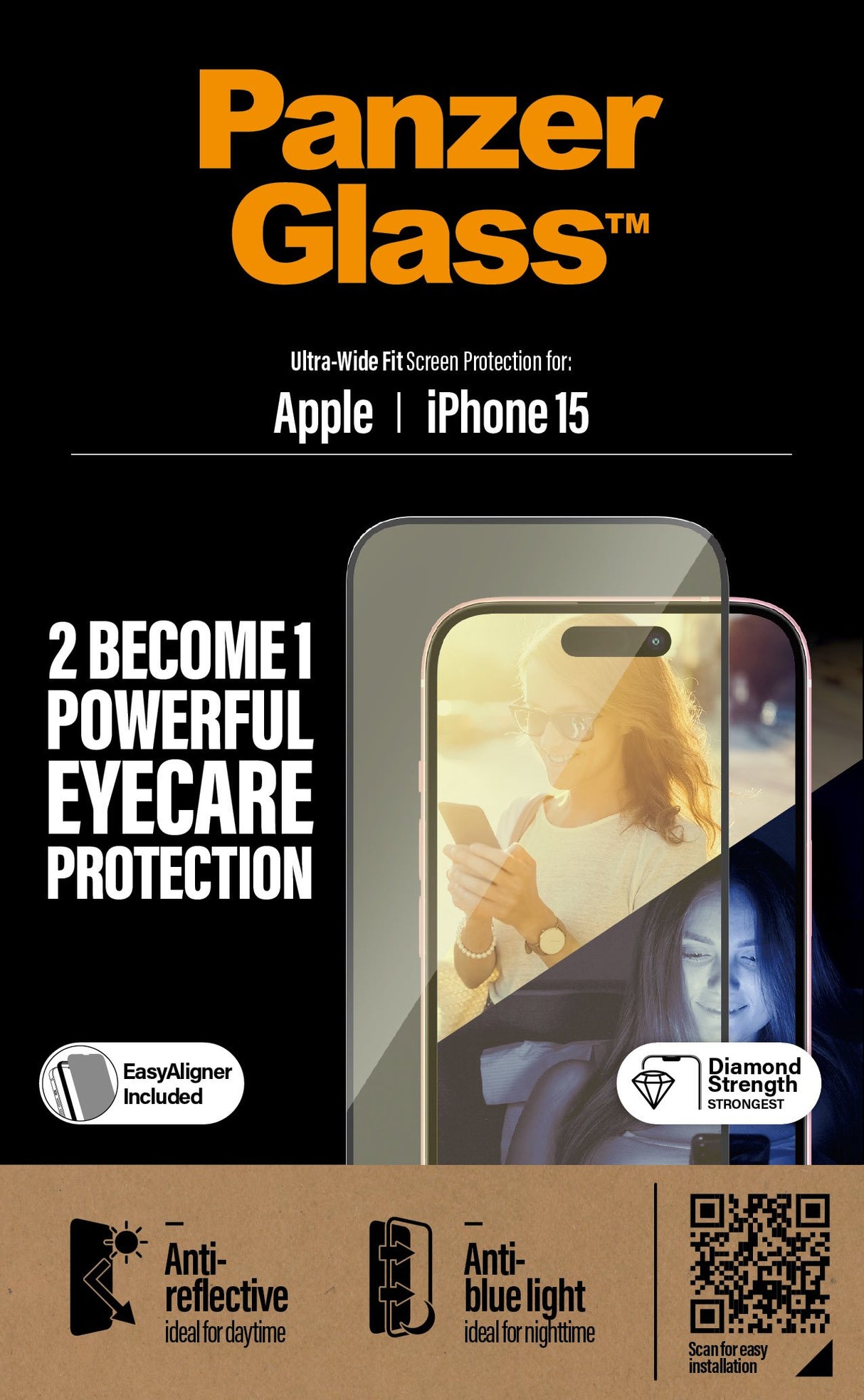 EAN 5711724028137 - PanzerGlass ® EyeCARE™ Screen Protection iPhone 15 | Ultra-Wide Fit w. EasyAligner Protector de pantalla  imagen 5