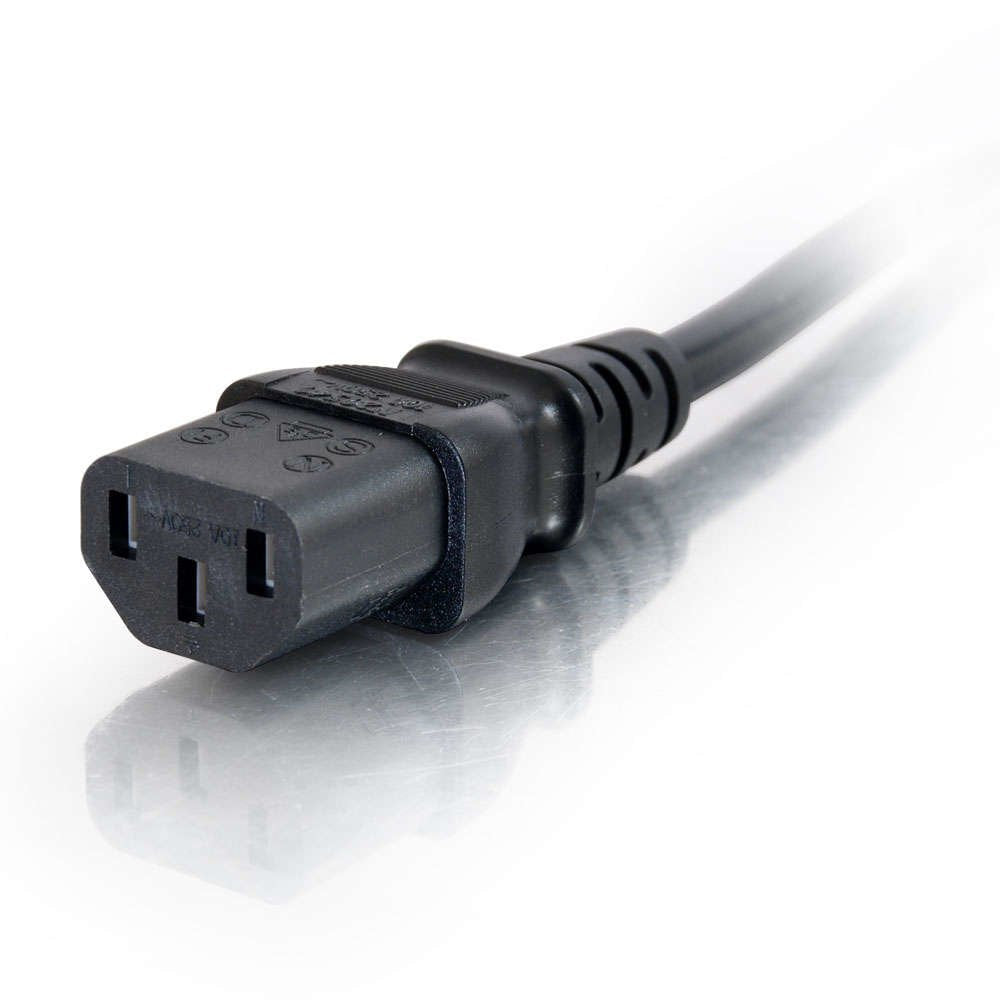 C2g Computer Power Cord Extension Cable Alargador De Alimentación Power Iec 60320 C13 A Iec 60320 C14 Ca 250 V 1 M