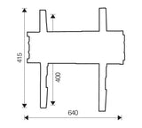 Itb Om06144 Soporte Para Tv 165,1 Cm (65") Negro