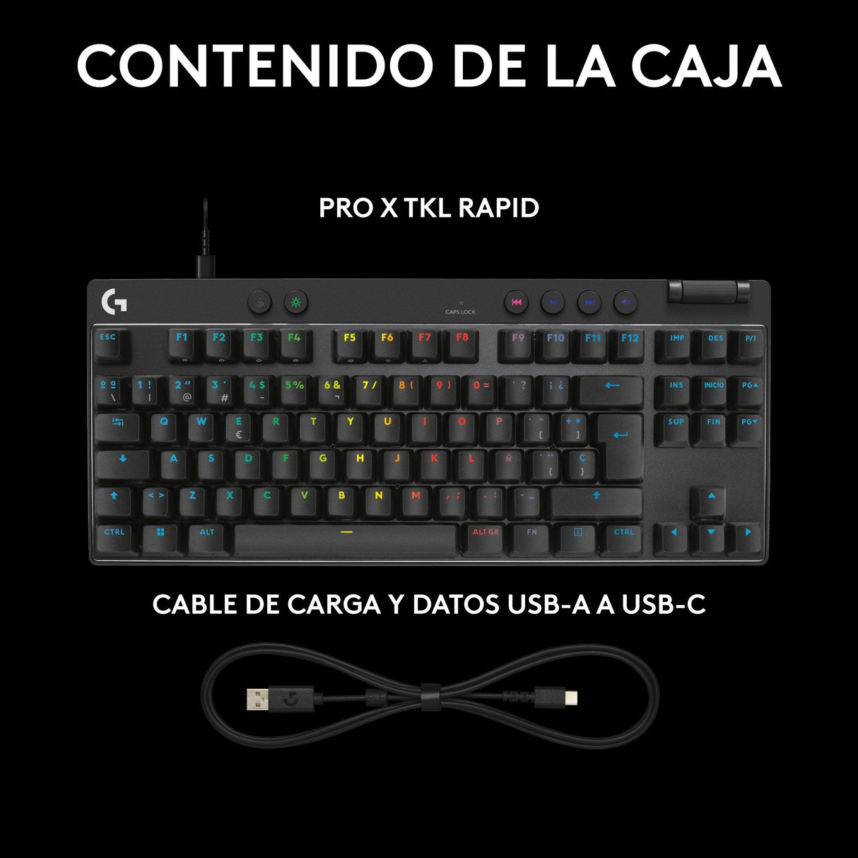 Logitech G Pro X Tkl Rapid Black