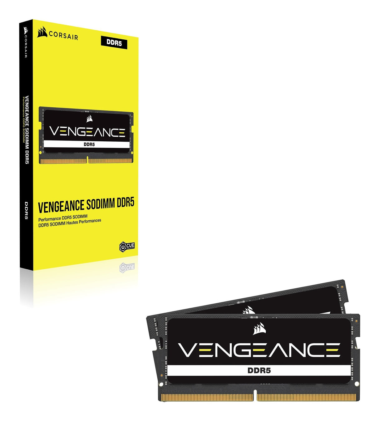 Memoria Corsair Vengeance - Ddr5 - Kit - 32 Gb: 2 X 16 Gb - So Dimm 262-Pin - 5200 Mhz / Pc5-41600