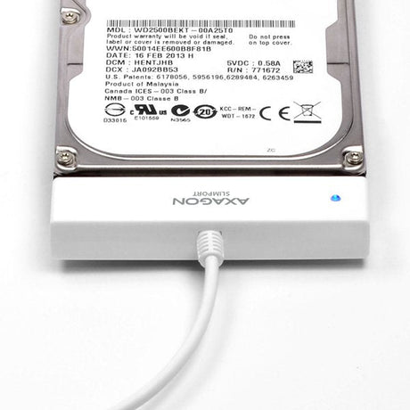 EAN 8595247902566 - Axagon ADSA-1S caja para disco duro externo Carcasa de disco duro/SSD Blanco 2.5" imagen 12