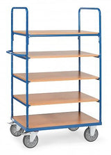Fetra 8342 Etagenwagen Acero Pulverbeschichtet Traglast Max. 500 Kg Brillantblau
