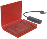 Hdd Caja Protectora 2,5" Plástico Rojo