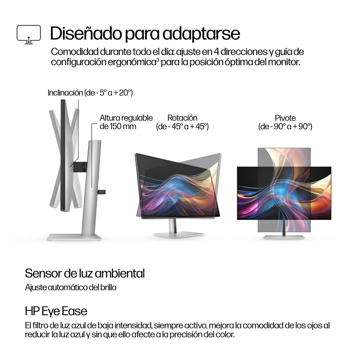 EAN 5715063476352 - HP Series 7 Pro 727pq pantalla para PC 68,6 cm (27") 2560 x 1440 Pixeles Quad HD LCD Plata imagen 6
