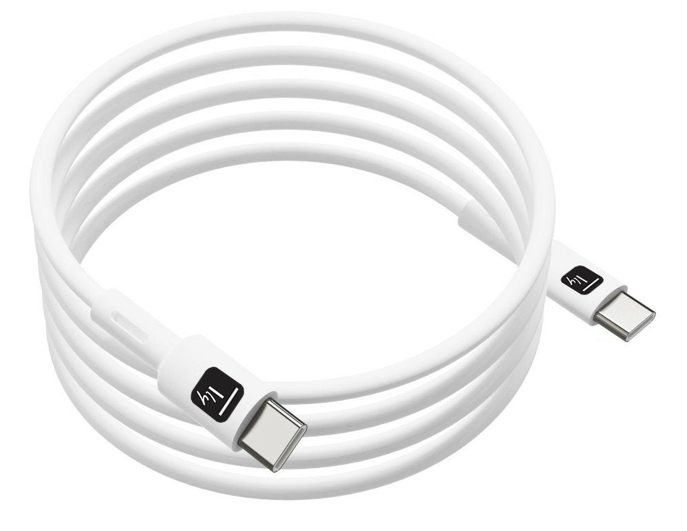 Cable  Techly Usb 2.0 Typ C M M Blanco 1m