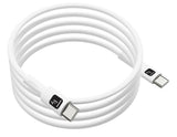 Cable  Techly Usb 2.0 Typ C M M Blanco 1m