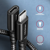EAN 8595247907356 - Axagon BUCM32-CF05AB cable USB USB 3.2 Gen 2x2 0,5 m USB C Negro imagen 3