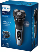EAN 8720689018593 - Philips 3000 series S3243/12 afeitadora Máquina de afeitar de rotación Recortadora Azul imagen 2