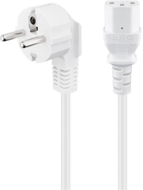 Goobay Cable De Alimentación C13 De 3m Blanco