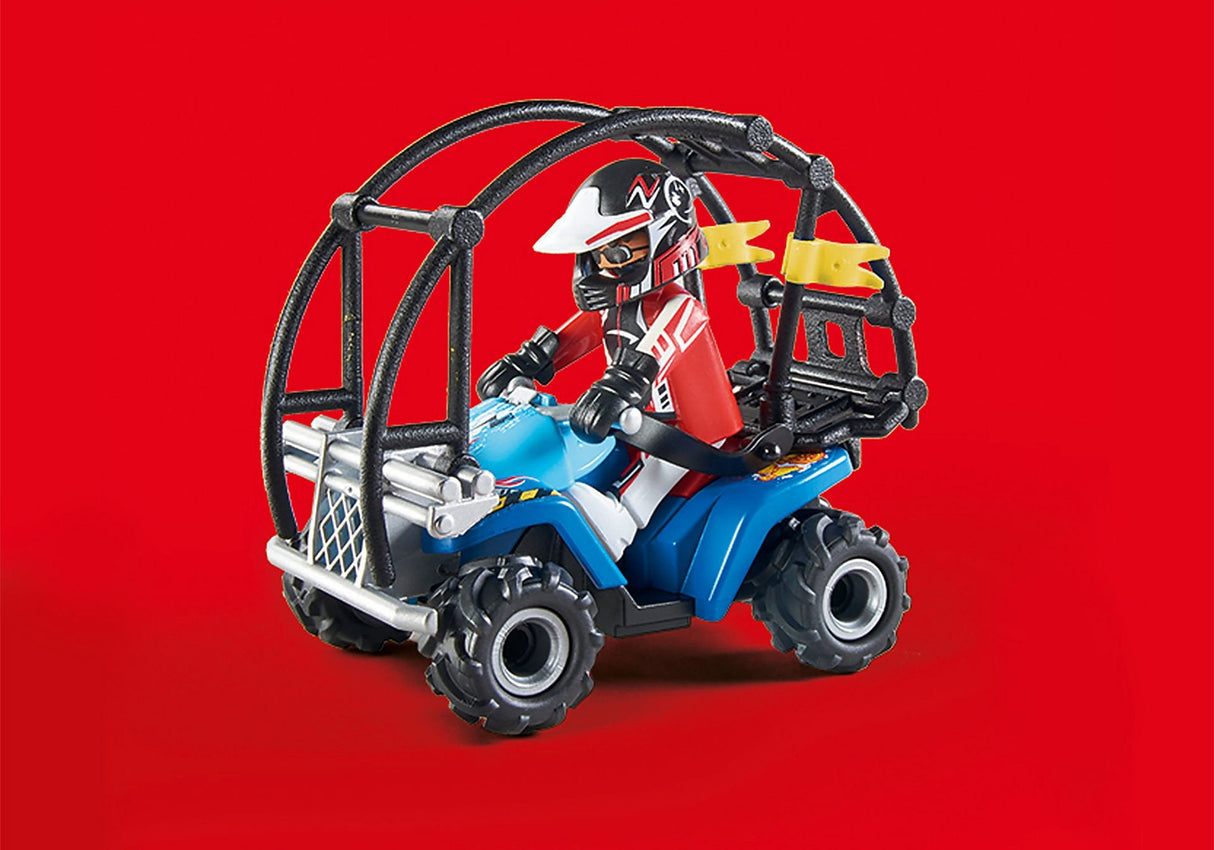Playmobil 70820 Starter Pack Stunt Show Quad Con Rampa De Fuego