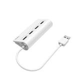 Hub Hama Essential  Usb 2.0 - Cable Usb-A Integrado De 15cm - Usb-A Hembra X4 - Blanco