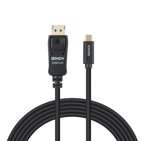 EAN 4002888435024 - Lindy 43502 adaptador de cable de vídeo 3 m USB Tipo C DisplayPort Negro imagen 2