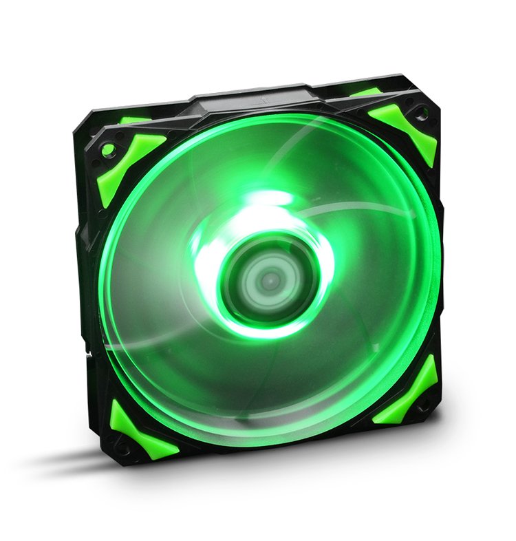 Nox Ventilador Caja Hummer Hfan Led Verde 12x12