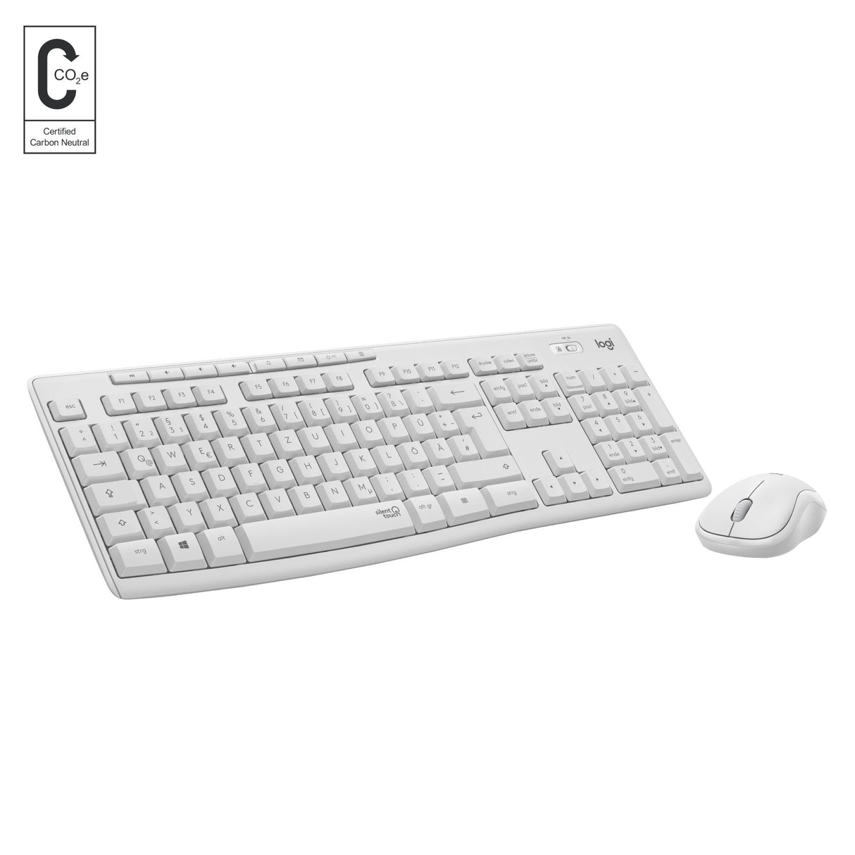 EAN 5099206092594 - Logitech 920-009824 teclado Ratón incluido Oficina RF inalámbrico QWERTY Inglés Blanco imagen 1