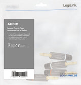 Logilink Audio, Wtyk Bananowy Zestaw