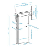 Tooq Soporte Suelo Fijo Electrico "Titan" 55-100" - Negro