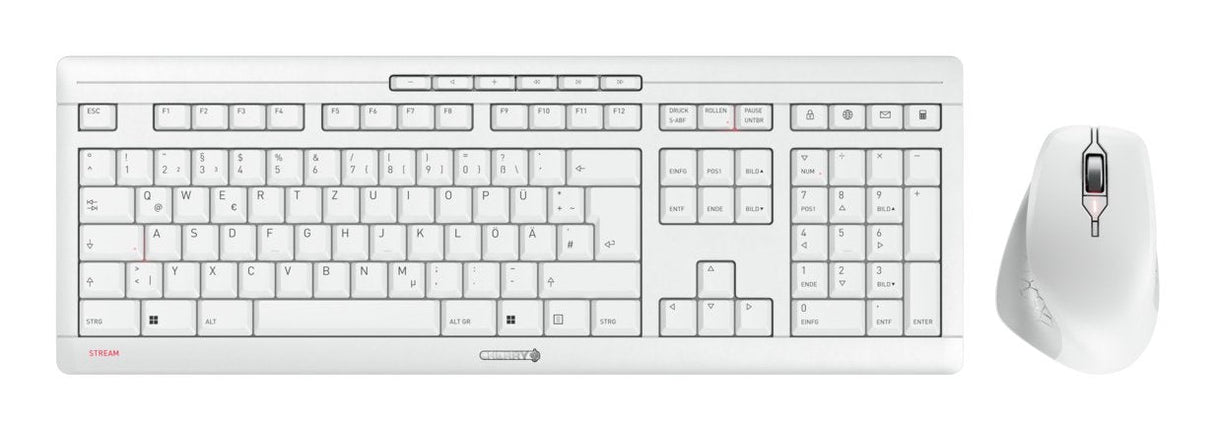 Cherry Stream Desktop Comfort, Juego De Escritorio Blanco, Diseño De, Tecnología De Tijera Cherry Sx Jd-8550de-0