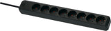 Brennenstuhl Eco-Line Regleta De Enchufes 8-Vías Negro 5m H05