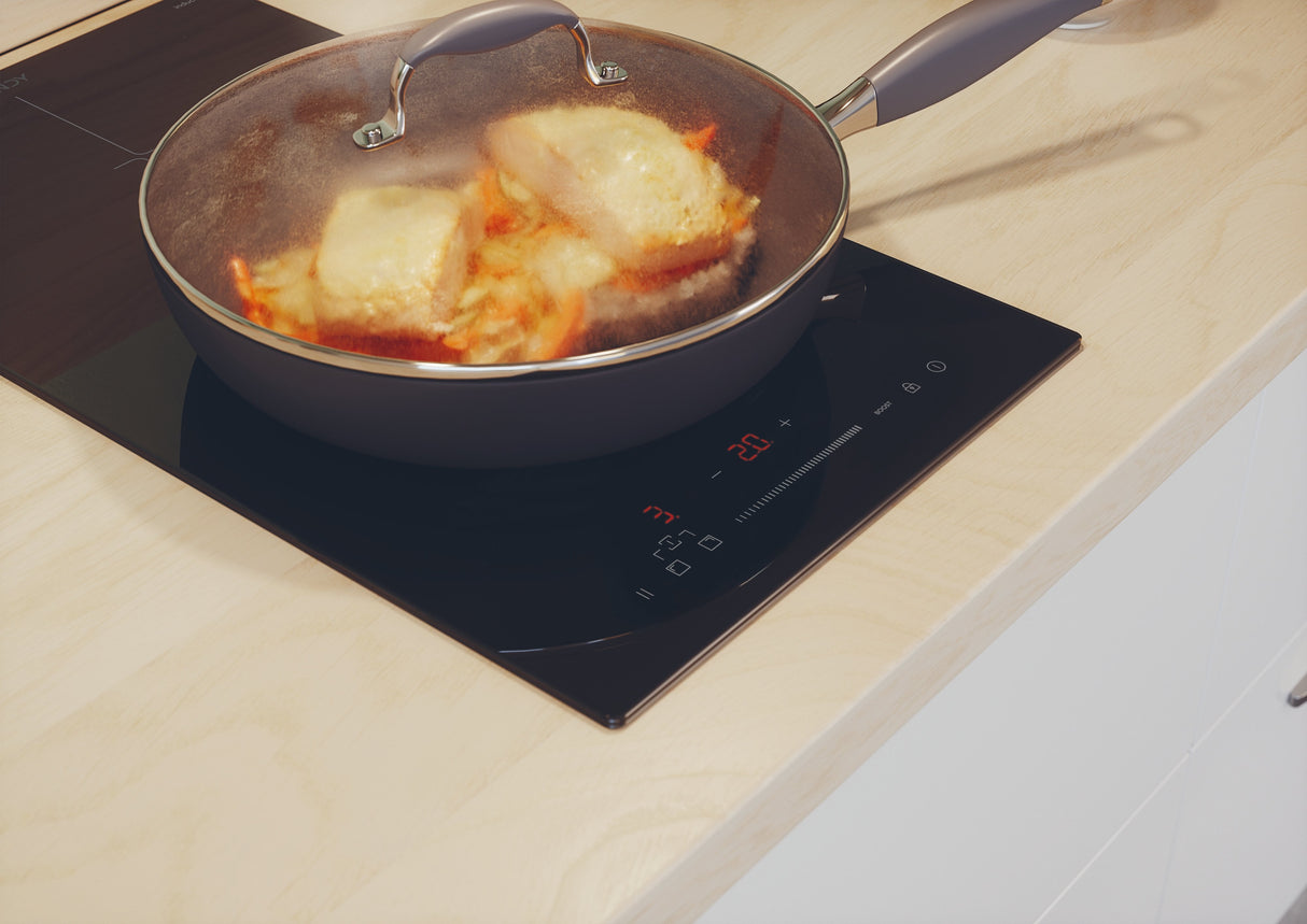 Candy Ctp32sc E1 Hob, Induction, Width 28,8 Cm, 2 Cooking Zones, Touch Control, Black